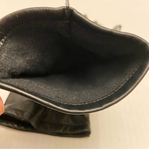 Fownes Black Genuine Leather Gloves With Thinsulate Size Medium. - Picture 3 of 4